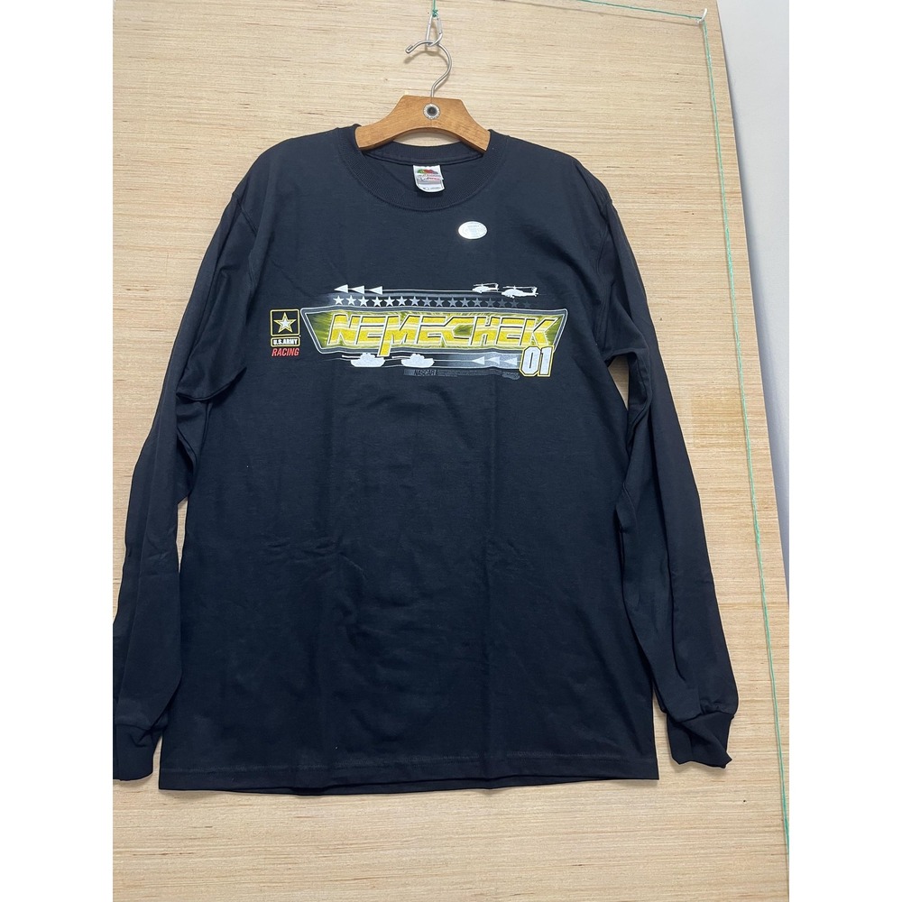 U.S. Army Racing Shirt Mens Medium NASCAR Joe Nemechek 01 Long Sleeve Racing‎